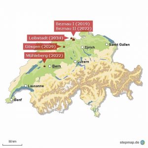 Szwajcarskie elektrownie atomowe